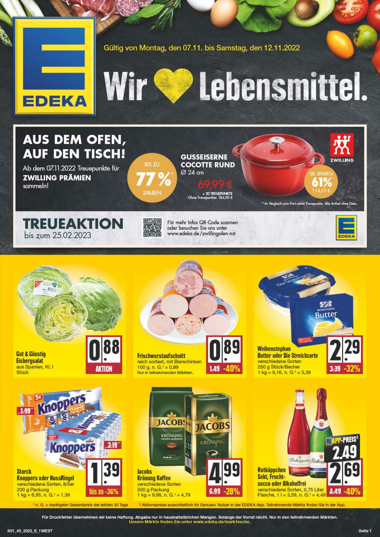 Prospekt Edeka 07.11.2022 - 12.11.2022