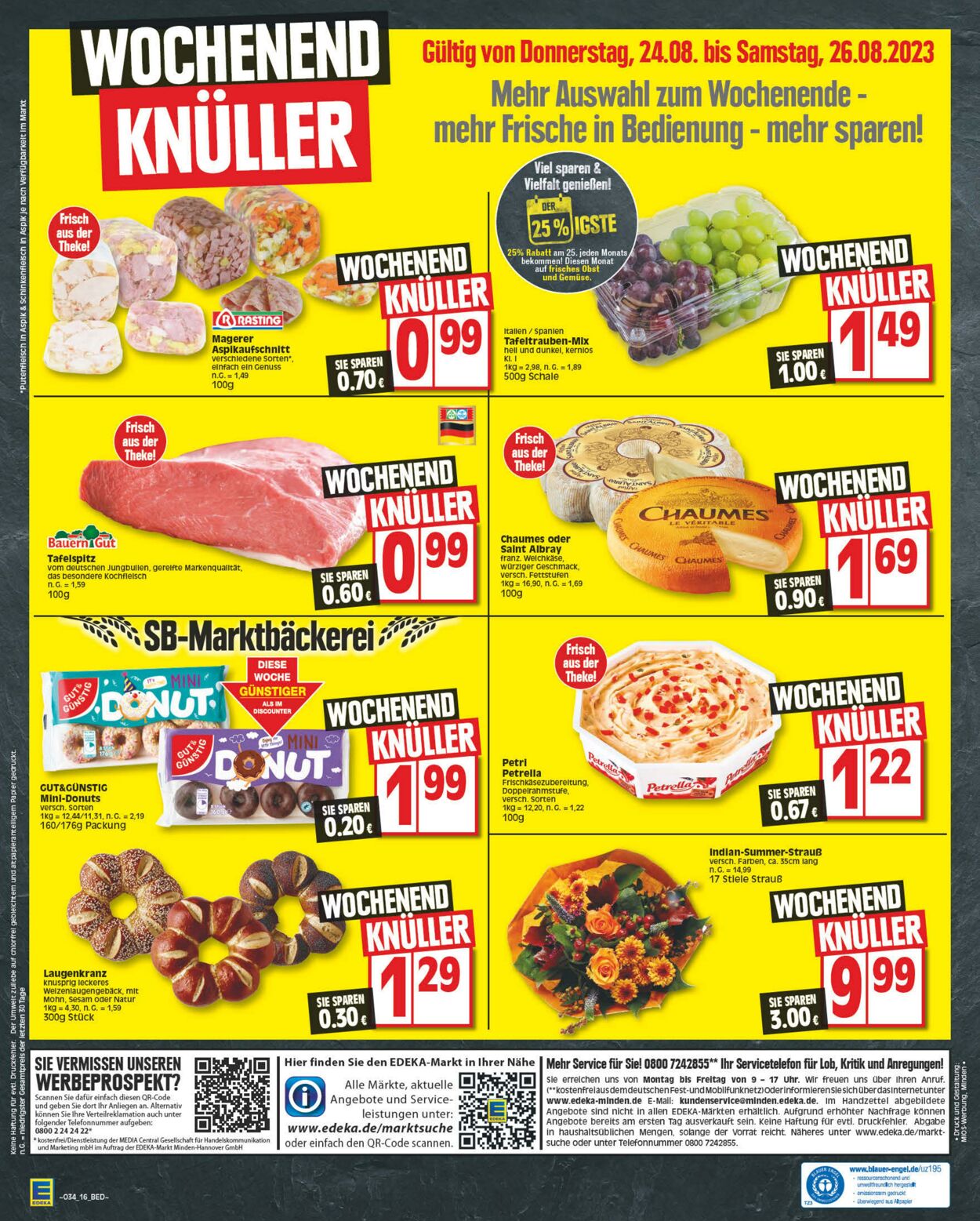 Prospekt Edeka 21.08.2023 - 26.08.2023