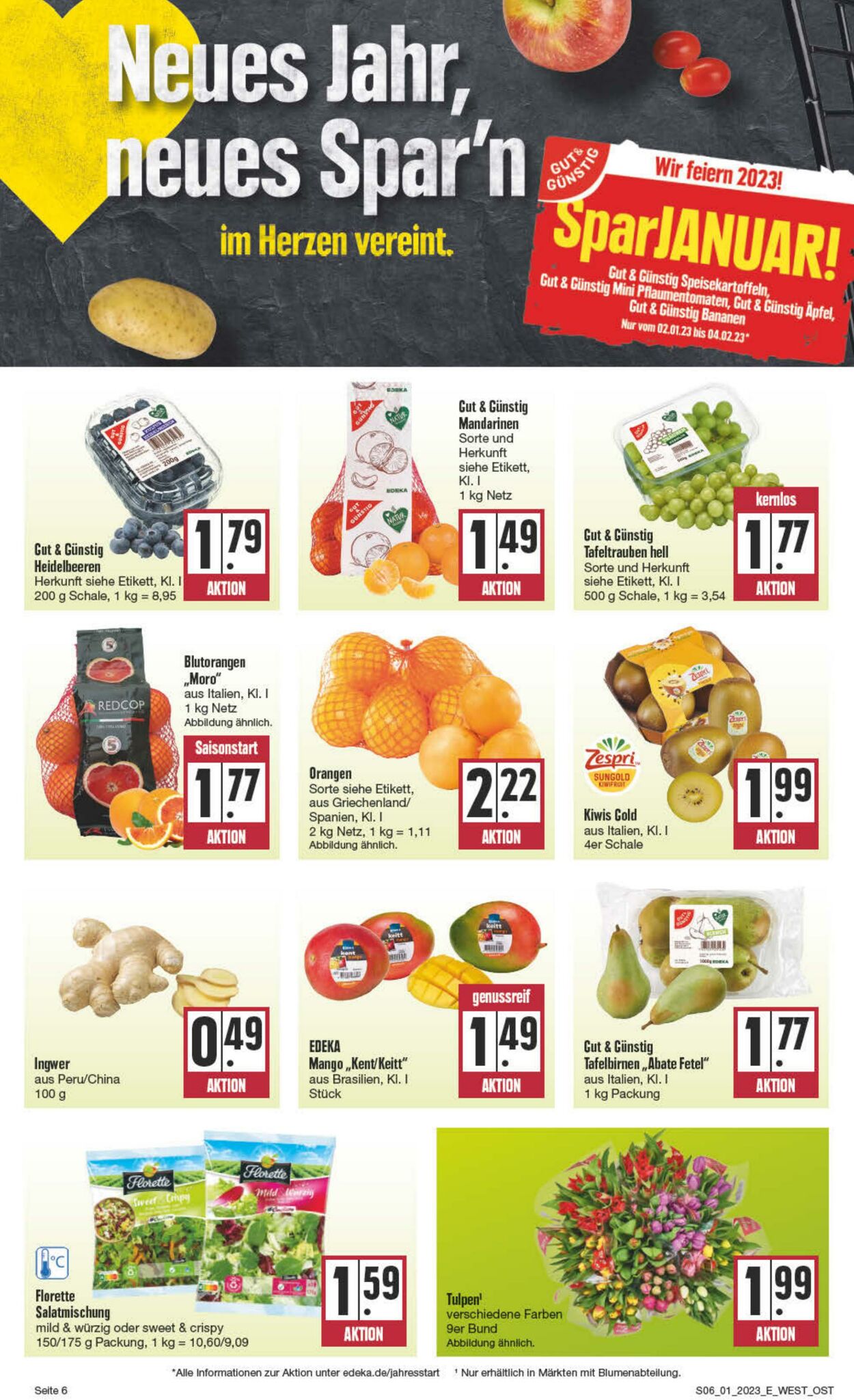 Prospekt Edeka 02.01.2023 - 07.01.2023