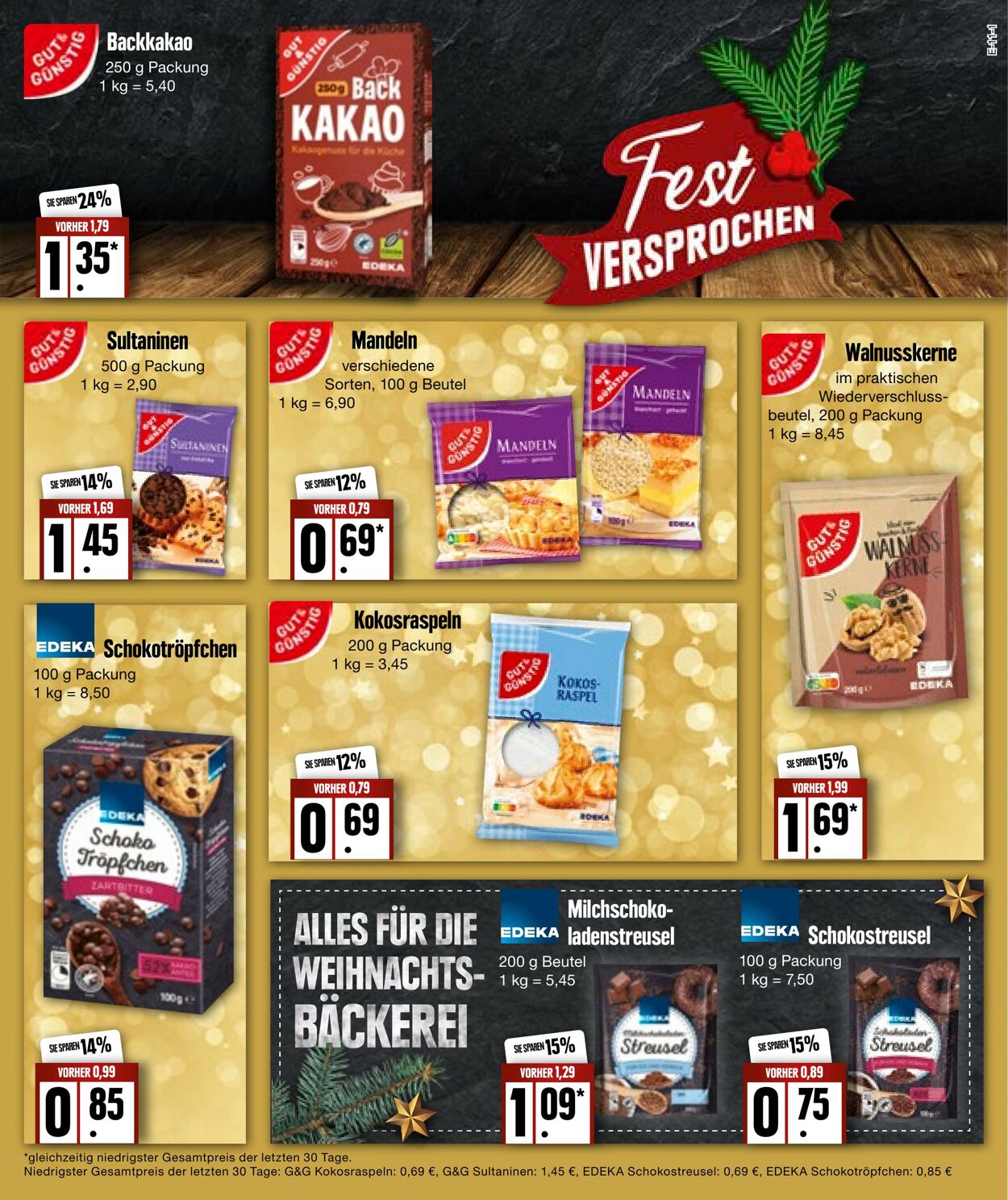 Prospekt Edeka 21.11.2022 - 26.11.2022