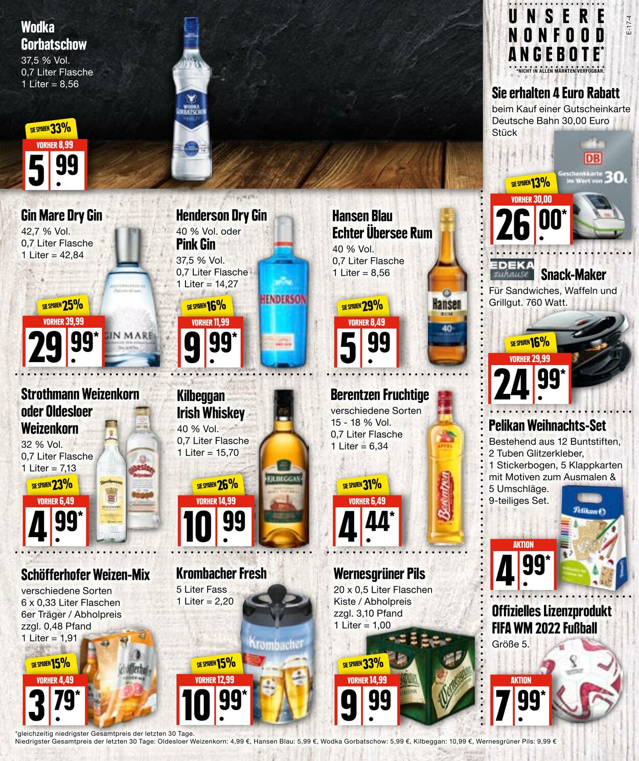 Prospekt Edeka 21.11.2022 - 26.11.2022