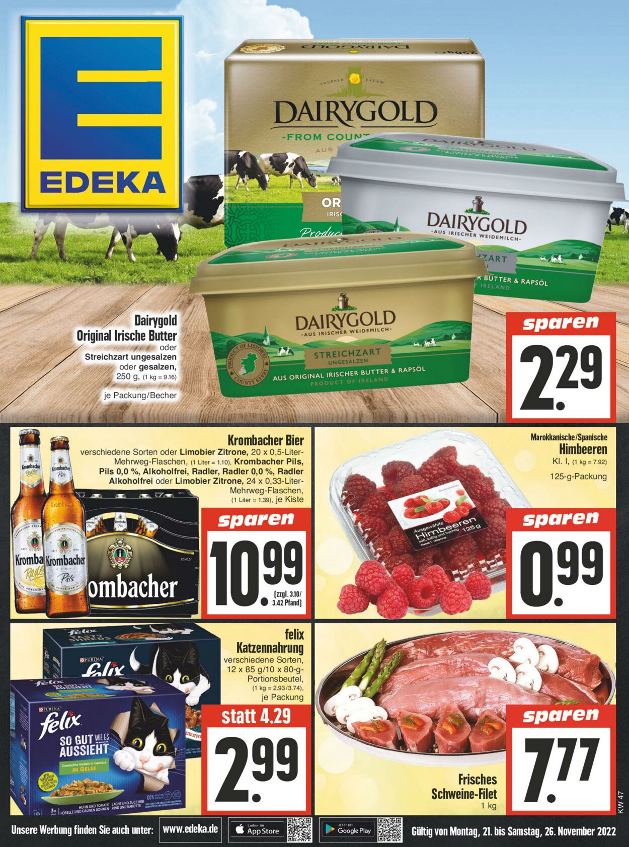 Prospekt Edeka 21.11.2022 - 26.11.2022