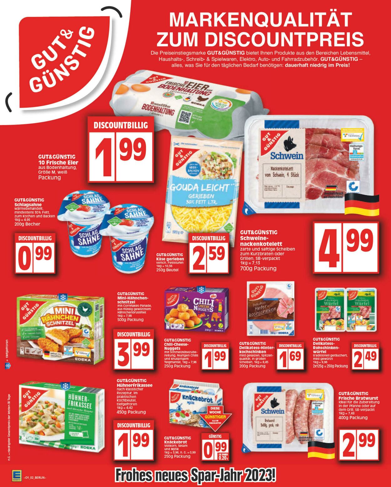 Prospekt Edeka 02.01.2023 - 07.01.2023