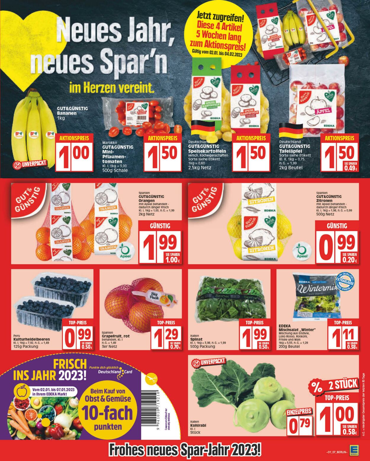 Prospekt Edeka 02.01.2023 - 07.01.2023