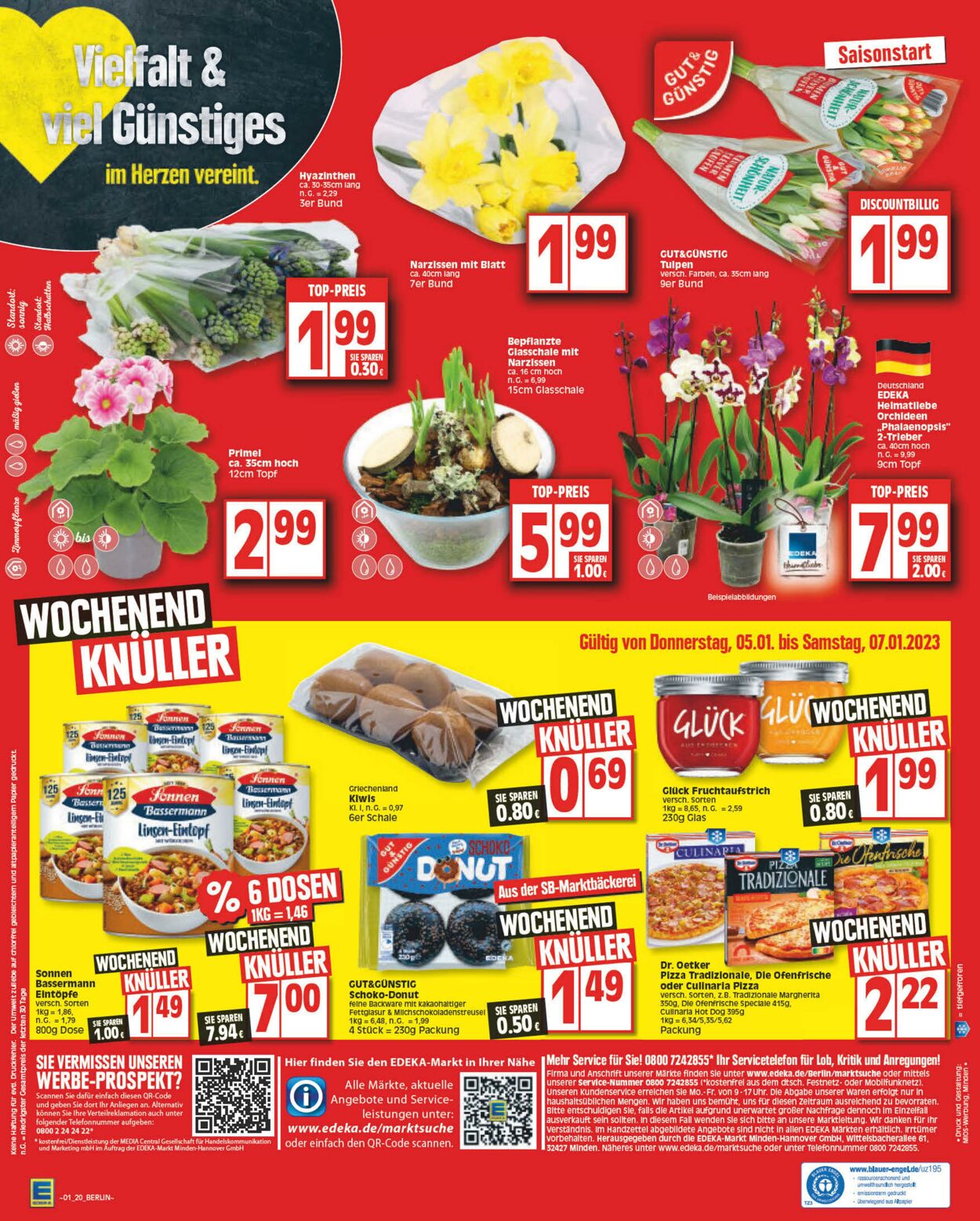 Prospekt Edeka 02.01.2023 - 07.01.2023