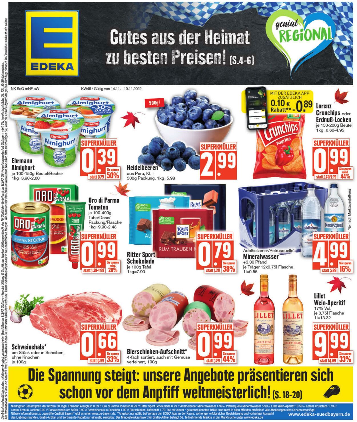 Prospekt Edeka 14.11.2022 - 19.11.2022