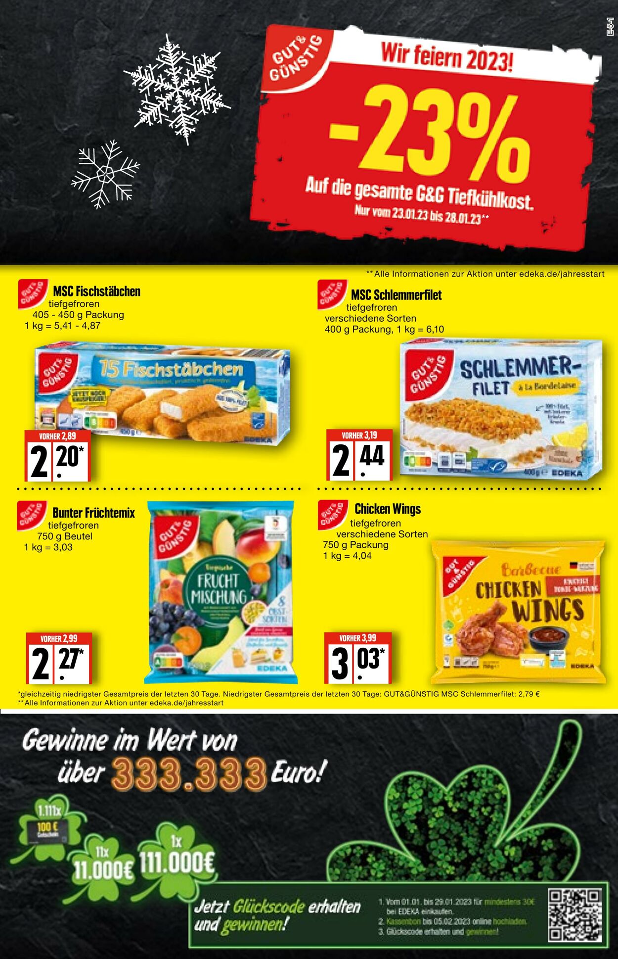 Prospekt Edeka 23.01.2023 - 28.01.2023