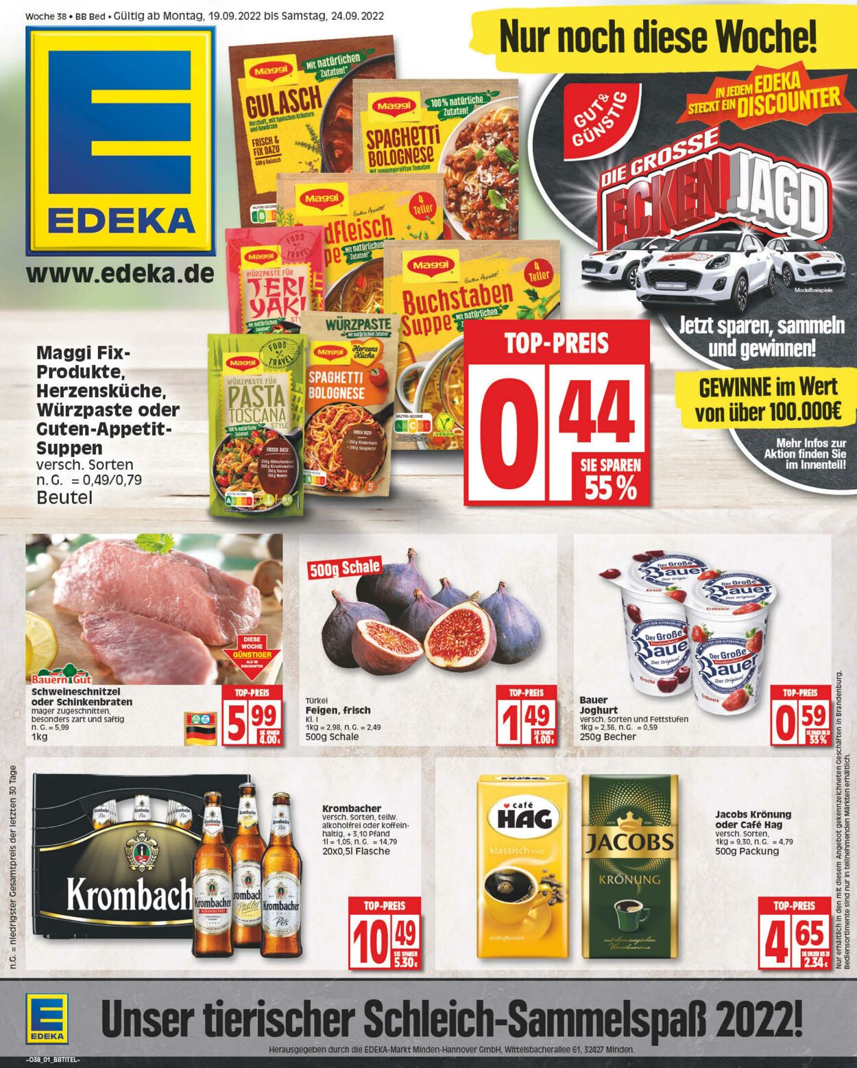 Prospekt Edeka 19.09.2022 - 24.09.2022