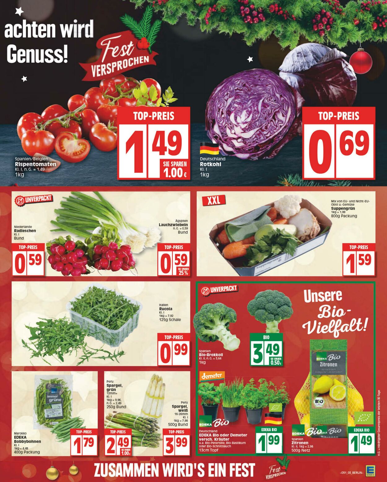 Prospekt Edeka 19.12.2022 - 24.12.2022