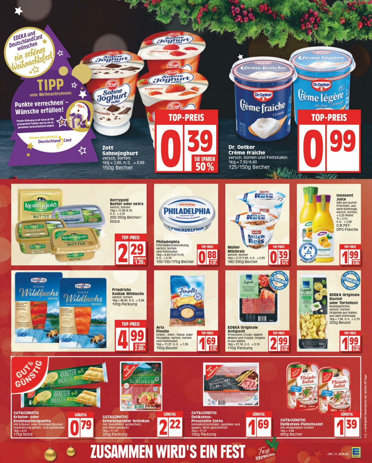 Prospekt Edeka 19.12.2022 - 24.12.2022