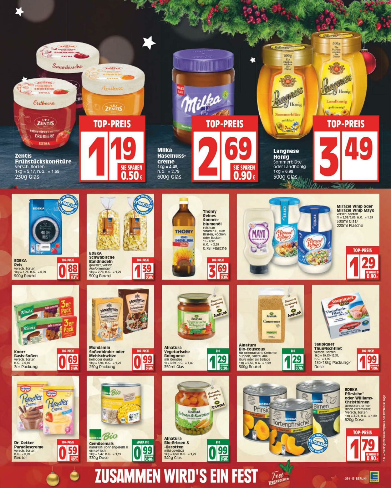 Prospekt Edeka 19.12.2022 - 24.12.2022