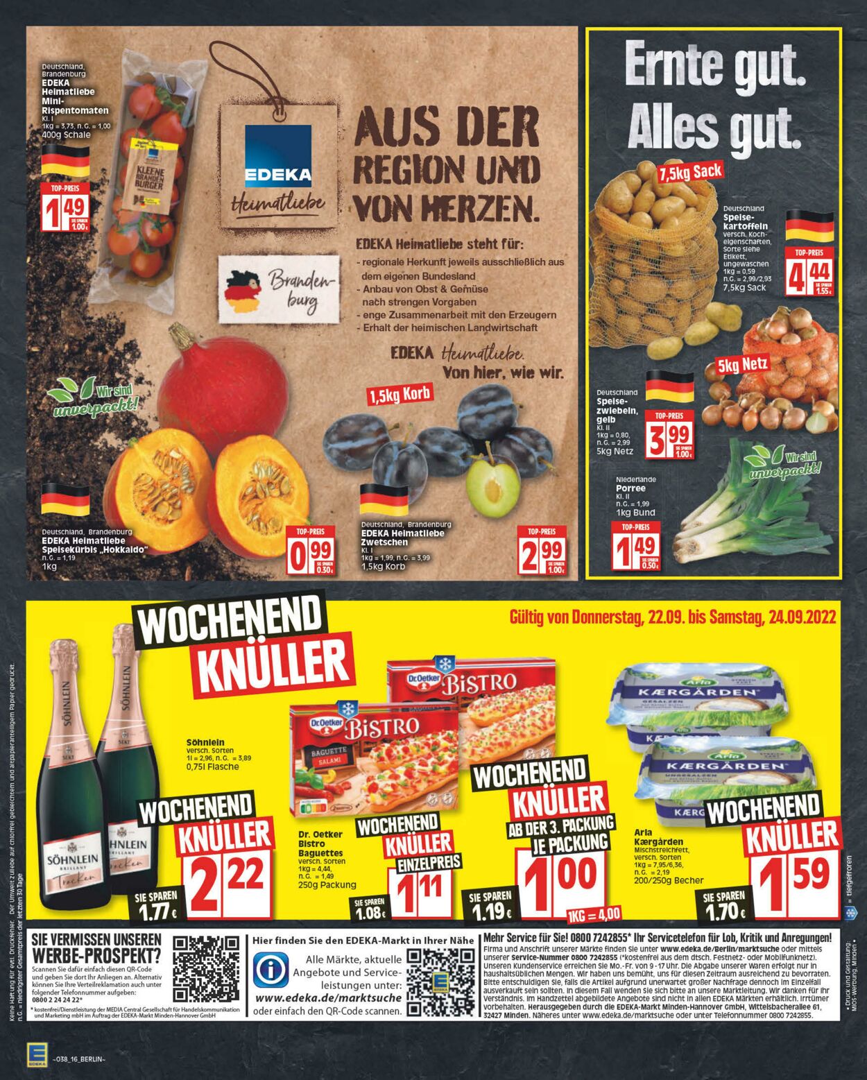 Prospekt Edeka 19.09.2022 - 24.09.2022