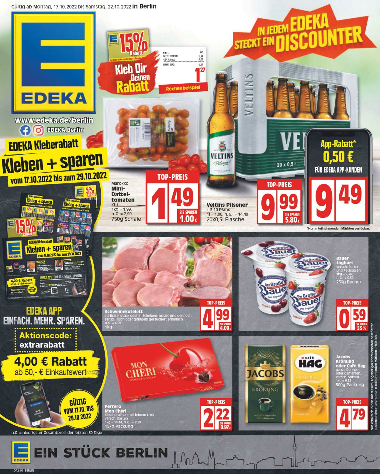 Prospekt Edeka 17.10.2022 - 22.10.2022