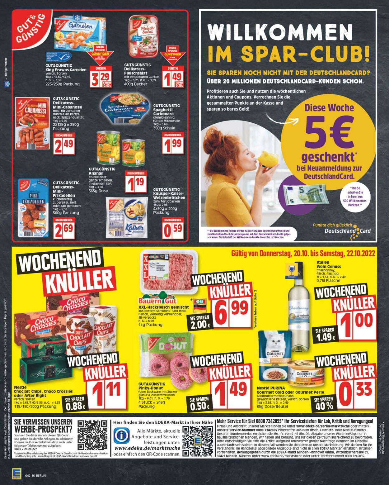 Prospekt Edeka 17.10.2022 - 22.10.2022