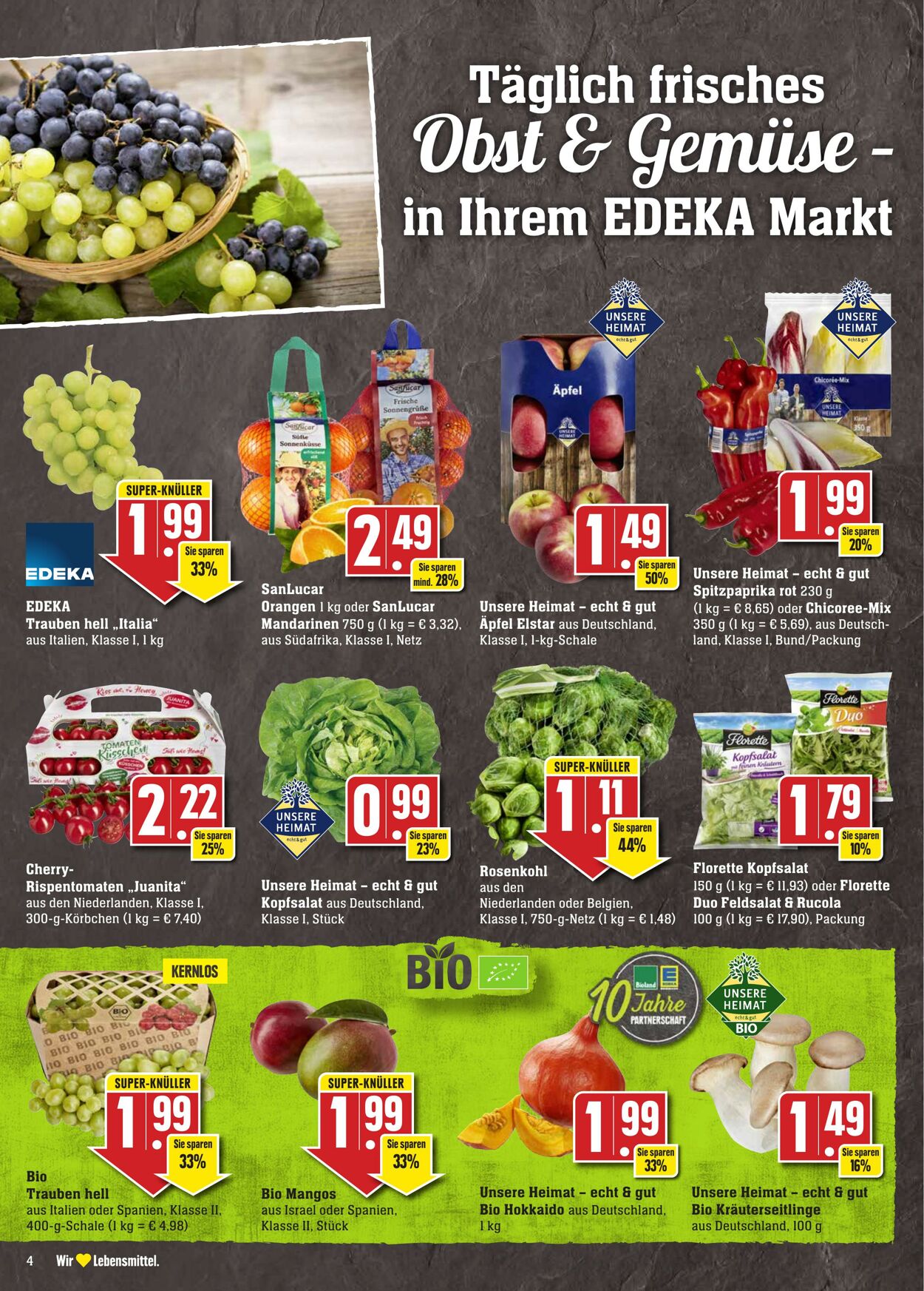 Prospekt Edeka 19.09.2022 - 24.09.2022