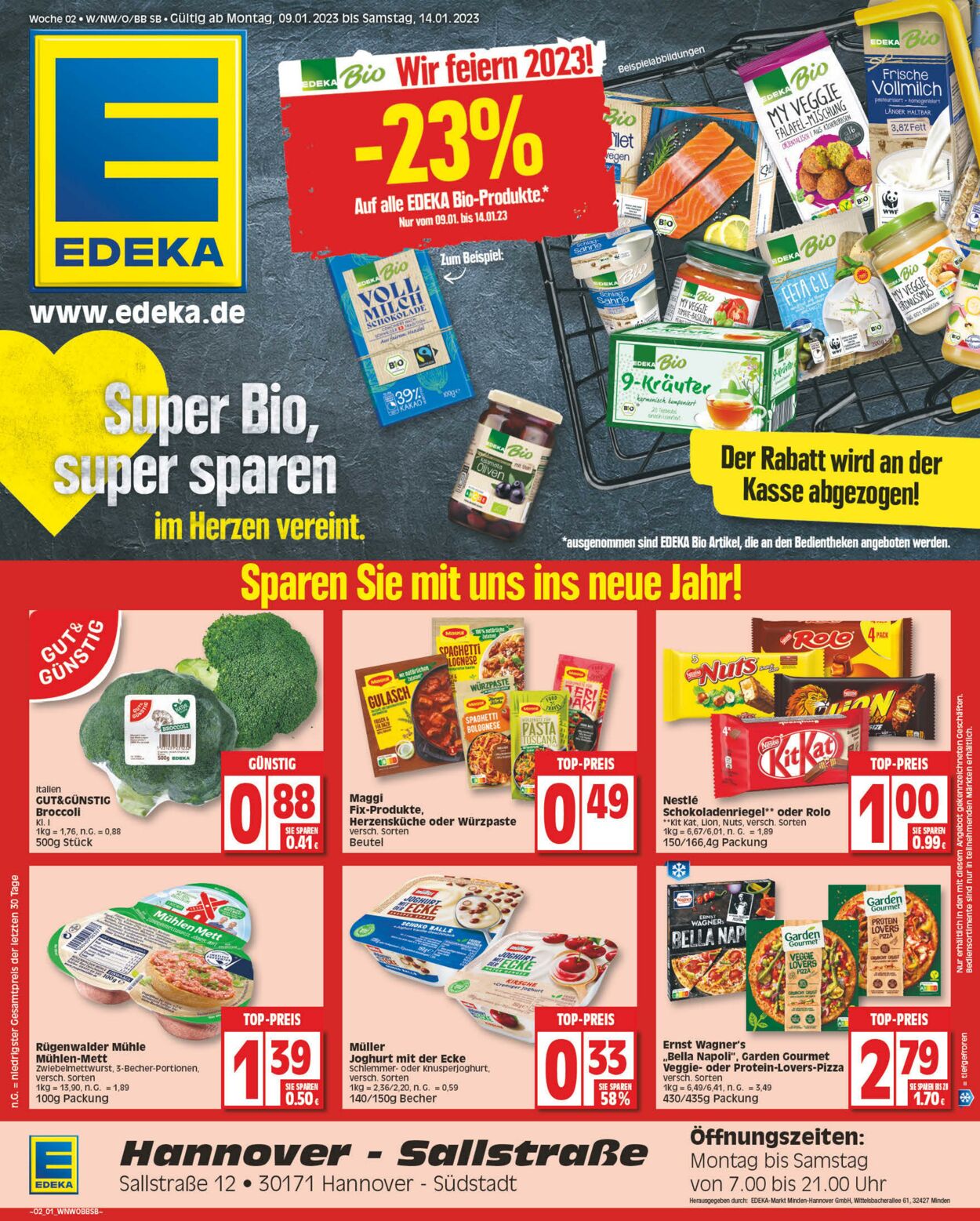 Prospekt Edeka 09.01.2023 - 14.01.2023