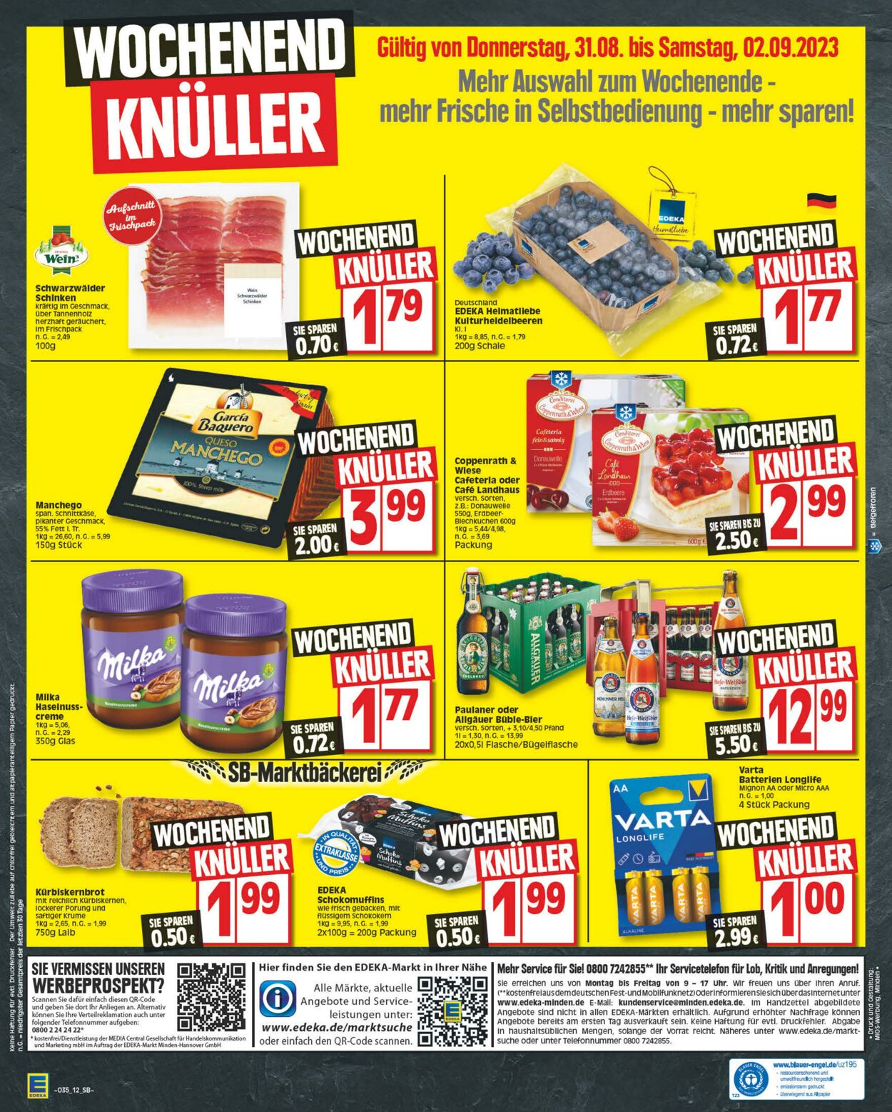 Prospekt Edeka 28.08.2023 - 02.09.2023