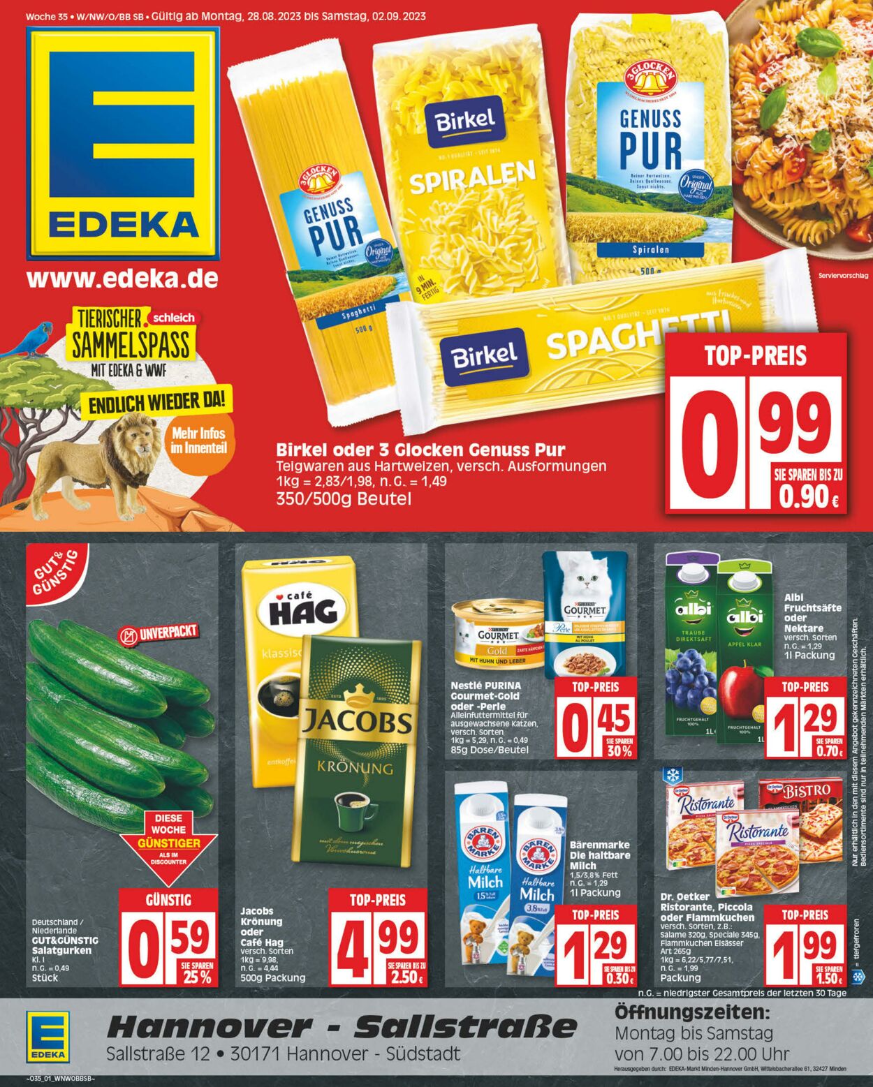 Prospekt Edeka 28.08.2023 - 02.09.2023