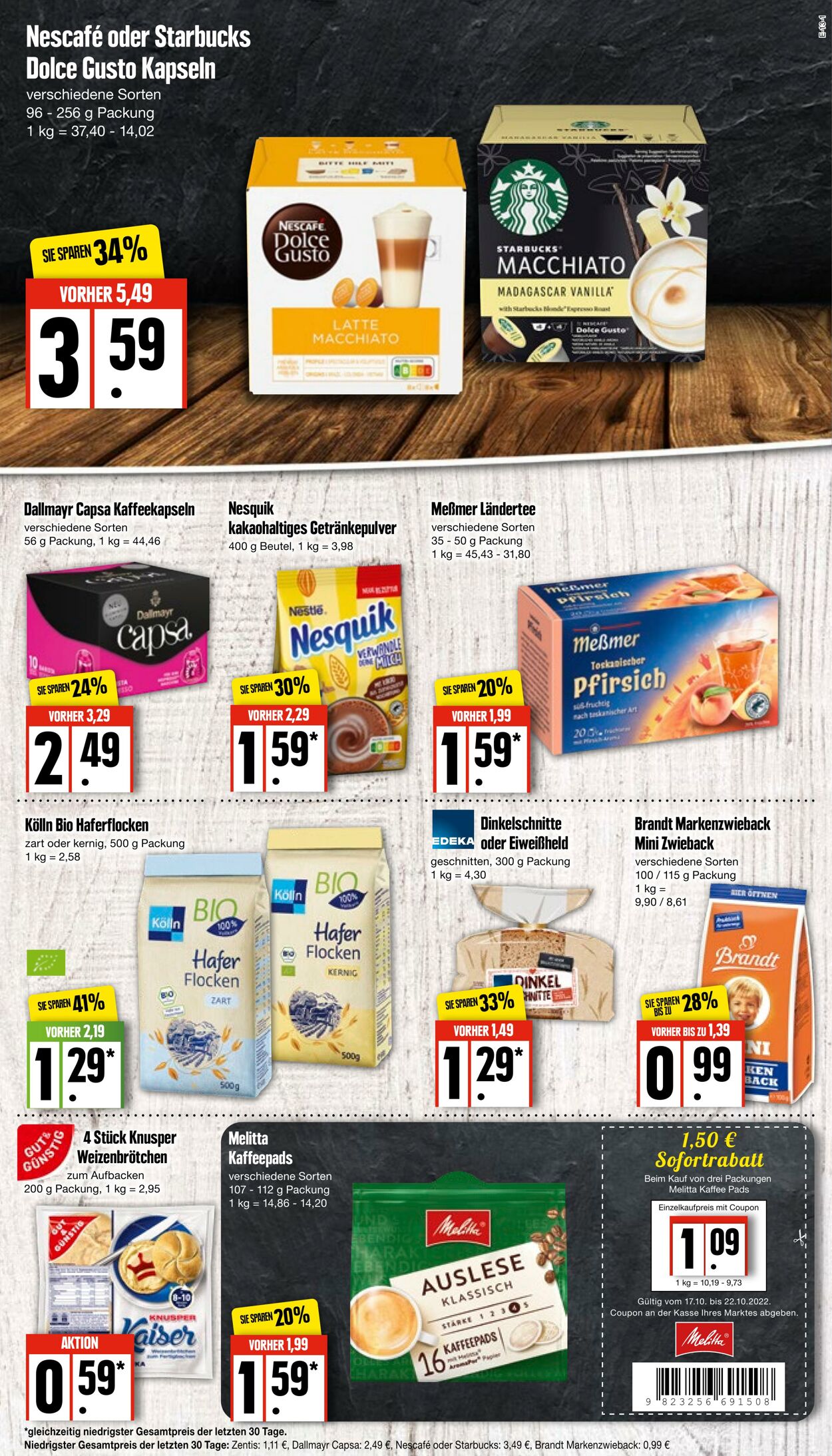 Prospekt Edeka 17.10.2022 - 22.10.2022