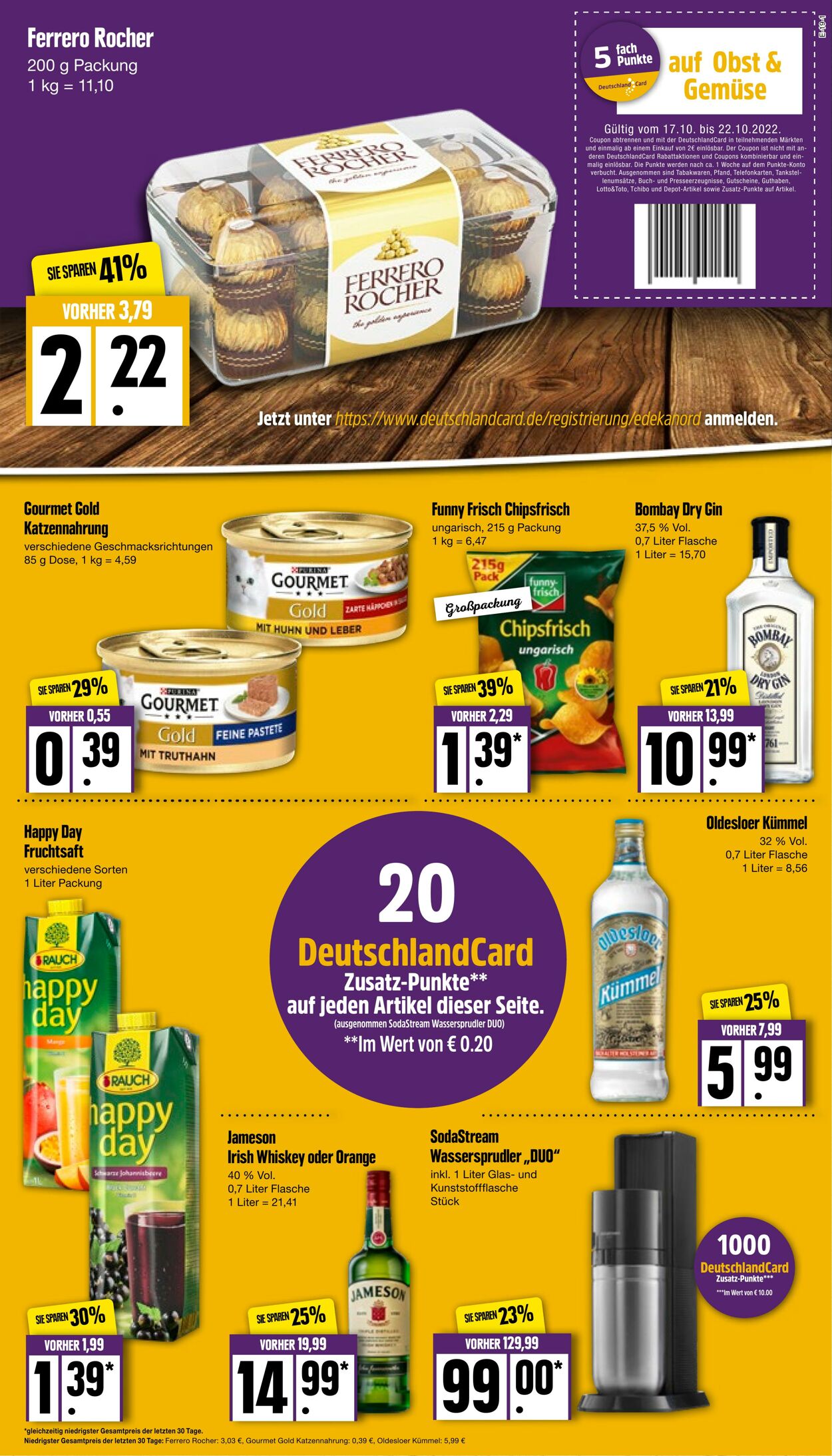 Prospekt Edeka 17.10.2022 - 22.10.2022