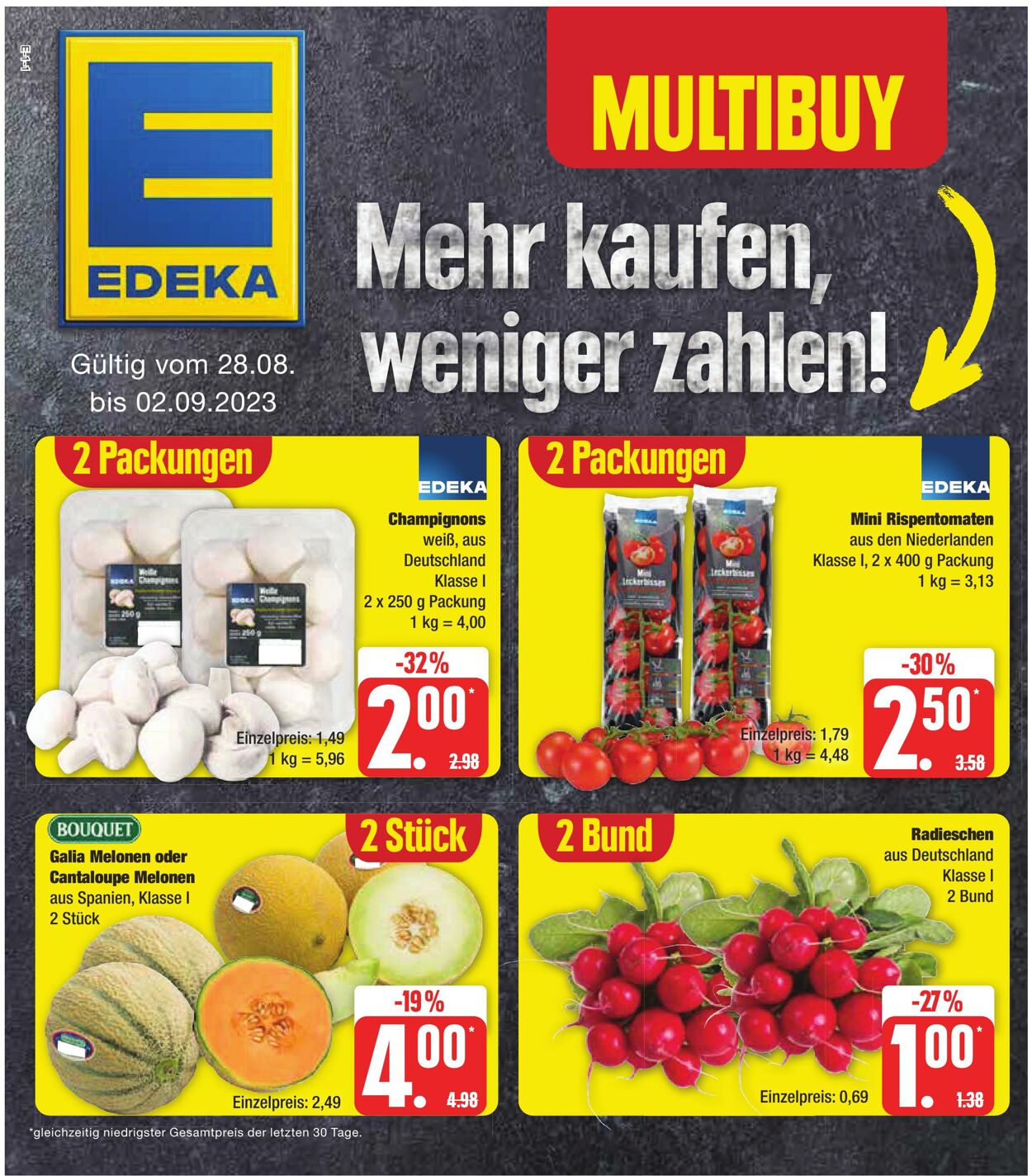 Prospekt Edeka 28.08.2023 - 02.09.2023