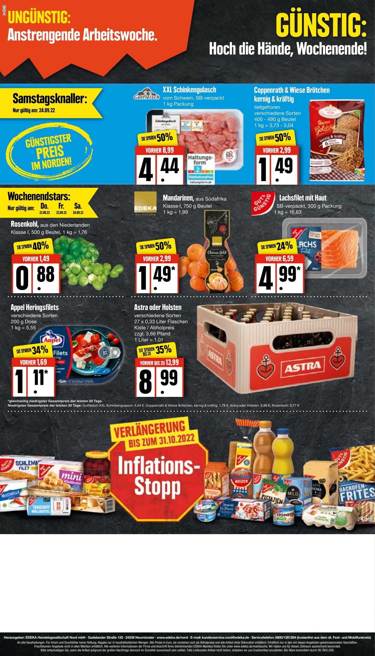 Prospekt Edeka 19.09.2022 - 24.09.2022