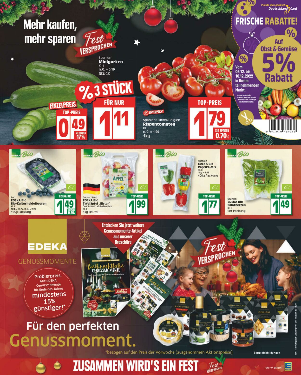 Prospekt Edeka 05.12.2022 - 10.12.2022