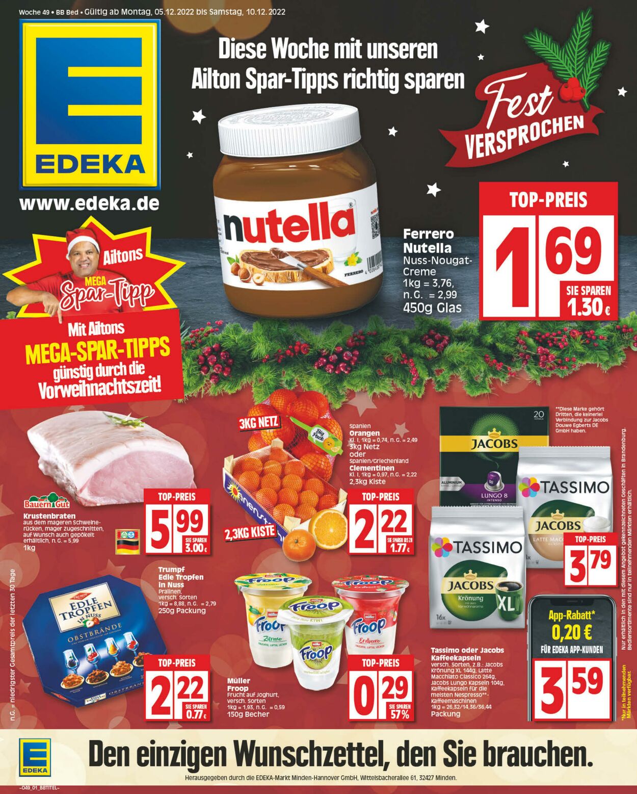 Prospekt Edeka 05.12.2022 - 10.12.2022