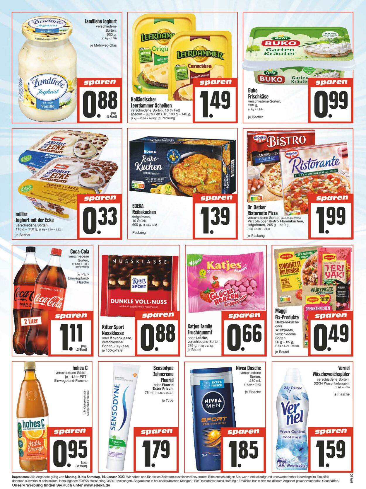 Prospekt Edeka 09.01.2023 - 14.01.2023