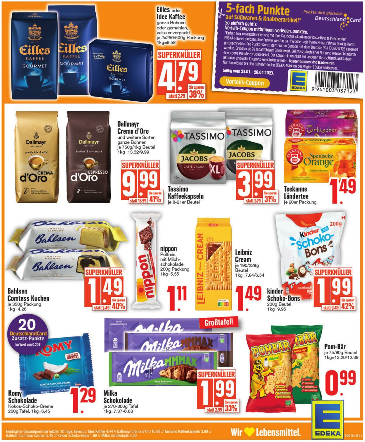 Prospekt Edeka 23.01.2023 - 28.01.2023