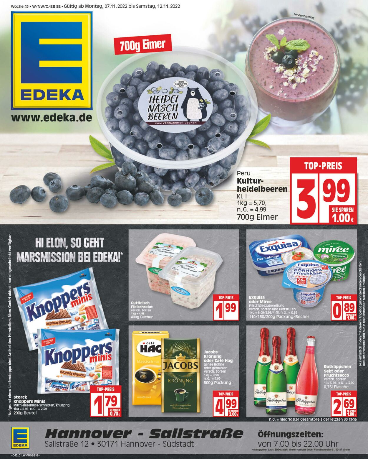 Prospekt Edeka 07.11.2022 - 12.11.2022