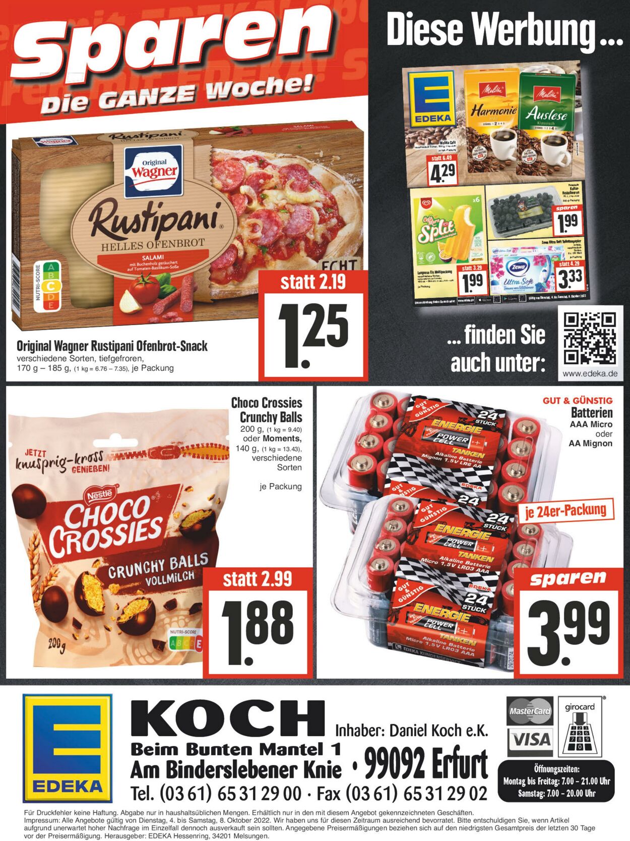 Prospekt Edeka 04.10.2022 - 08.10.2022