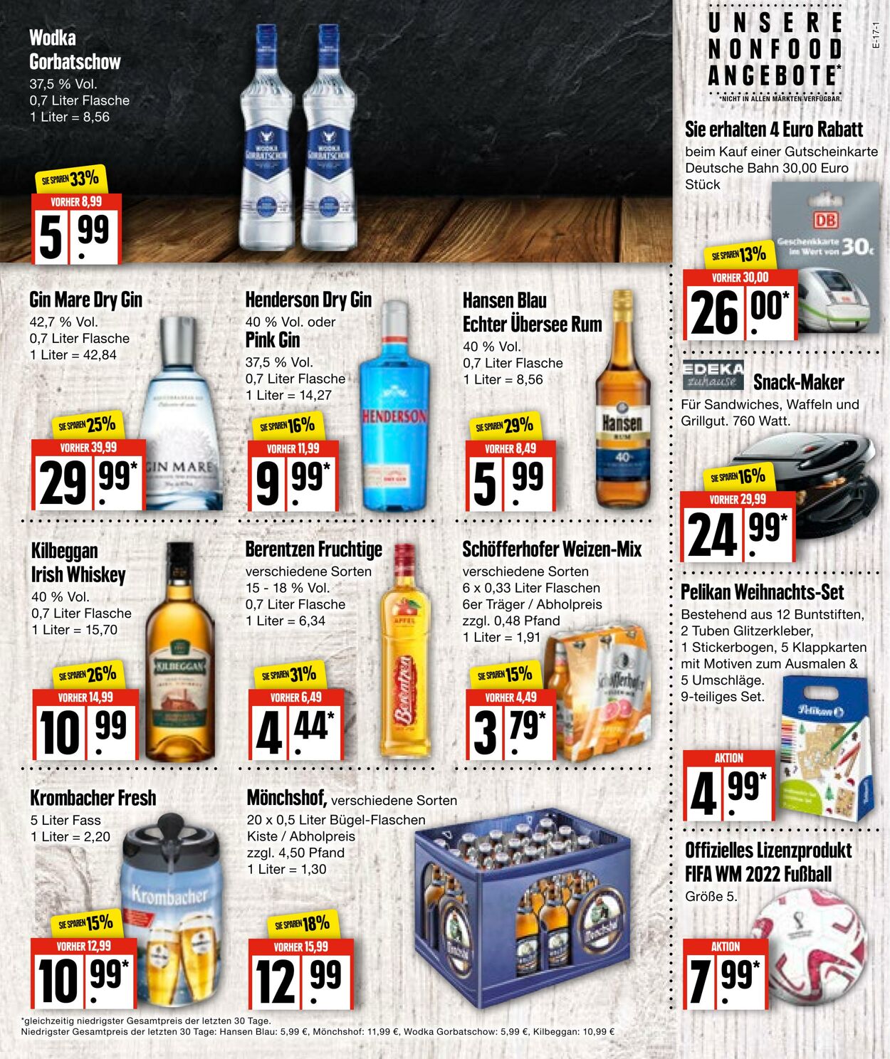 Prospekt Edeka 21.11.2022 - 26.11.2022