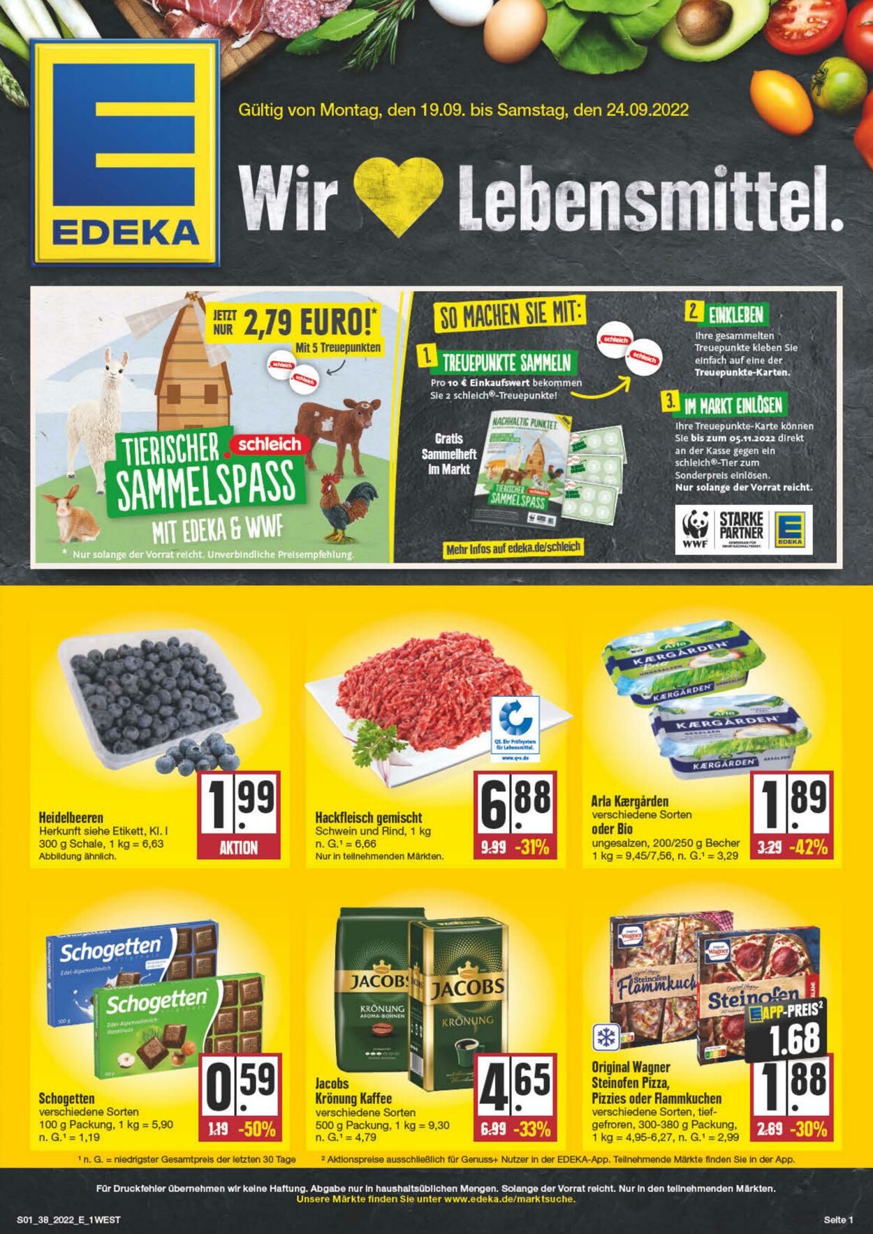 Prospekt Edeka 19.09.2022 - 24.09.2022