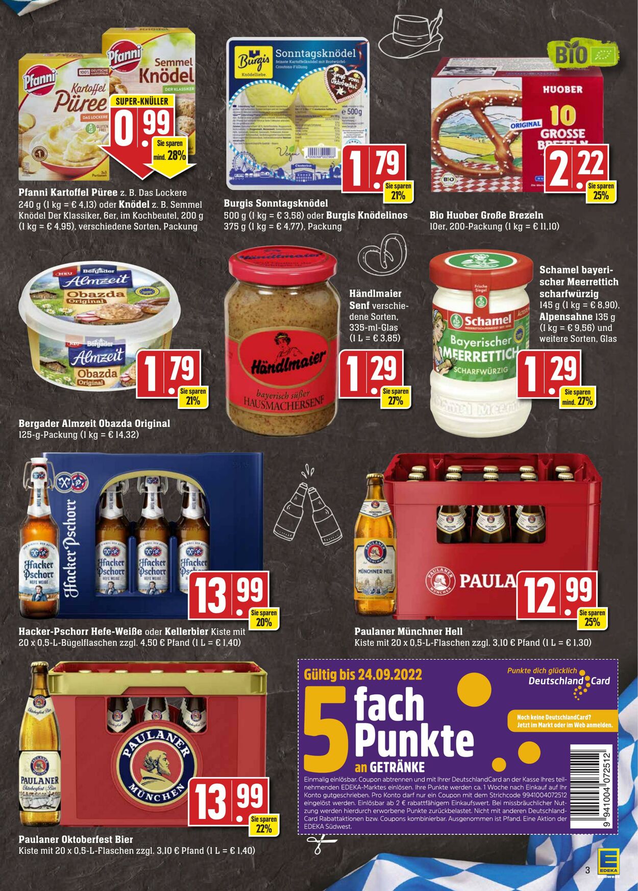 Prospekt Edeka 19.09.2022 - 24.09.2022