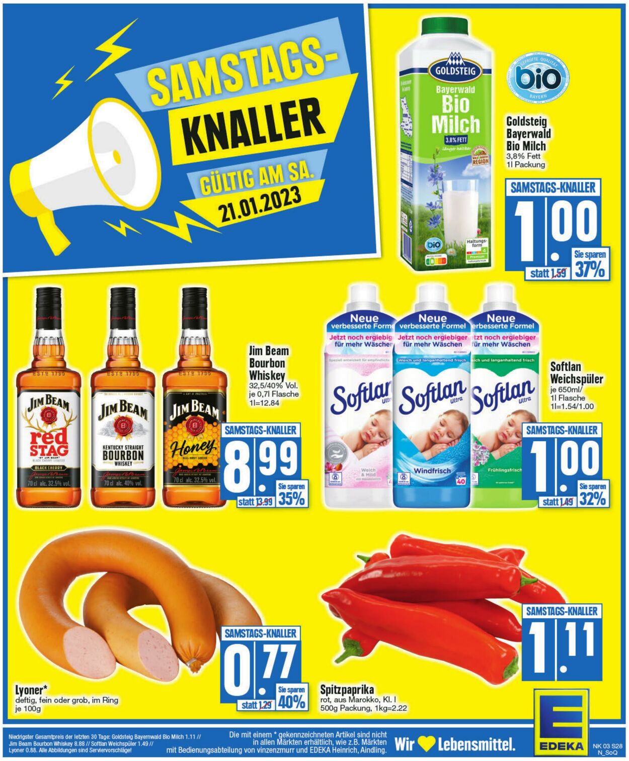 Prospekt Edeka 16.01.2023 - 21.01.2023