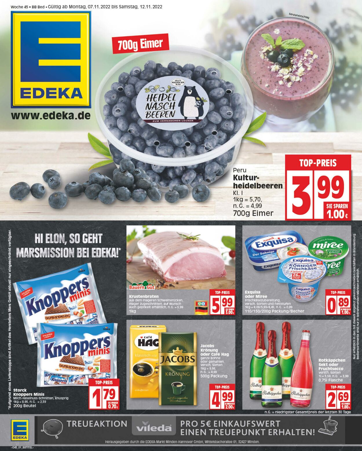 Prospekt Edeka 07.11.2022 - 12.11.2022