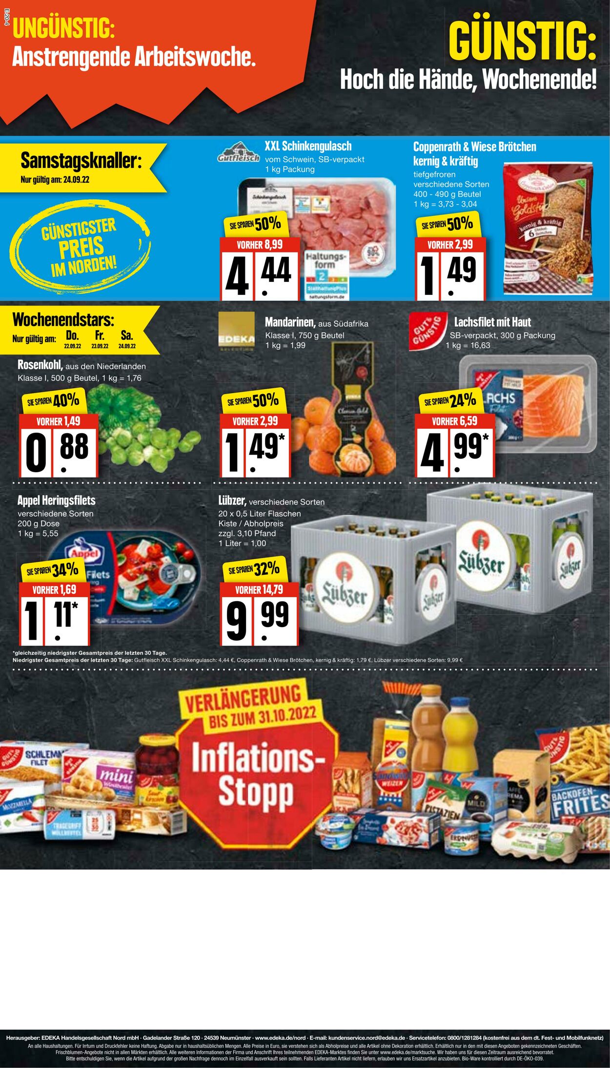 Prospekt Edeka 19.09.2022 - 24.09.2022