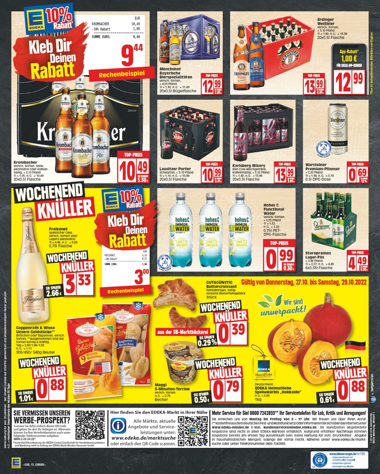 Prospekt Edeka 24.10.2022 - 29.10.2022