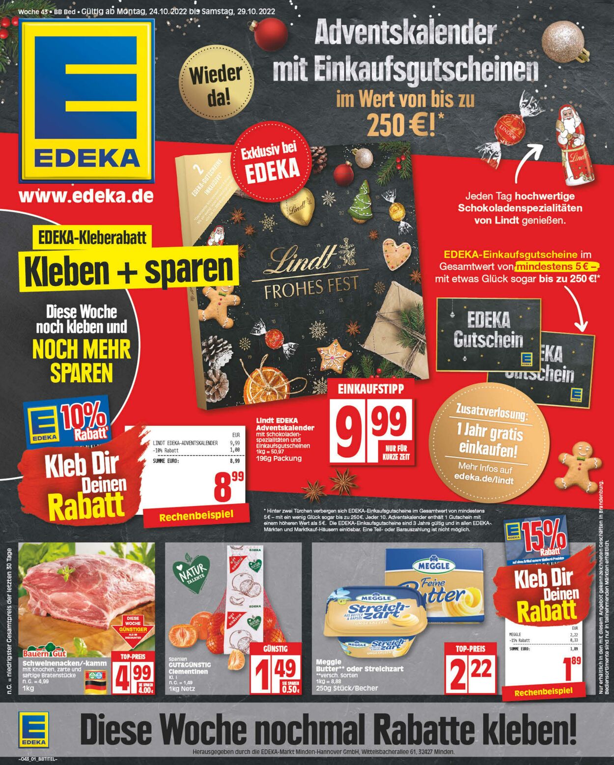 Prospekt Edeka 24.10.2022 - 29.10.2022