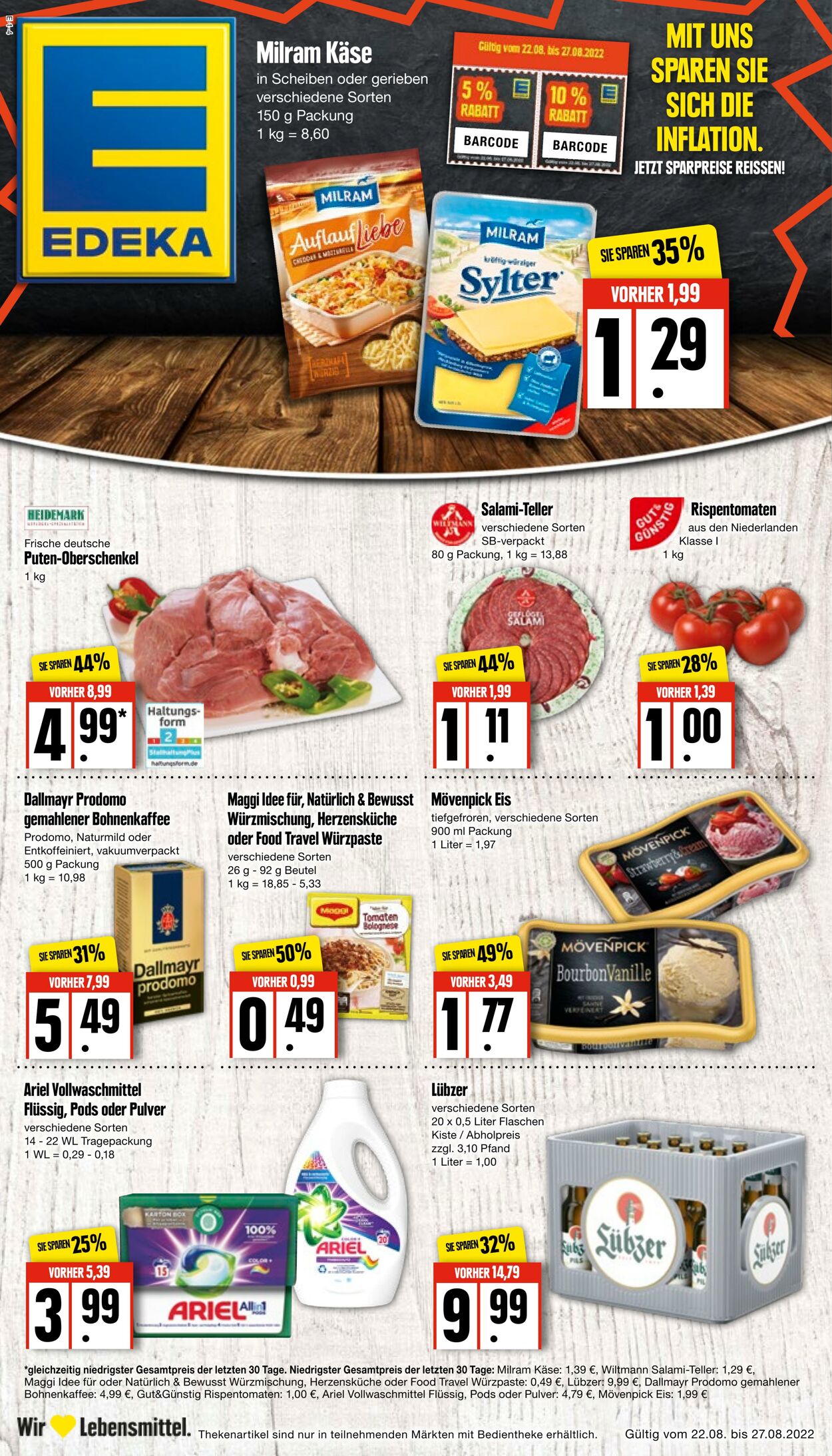 Prospekt Edeka 22.08.2022 - 27.08.2022