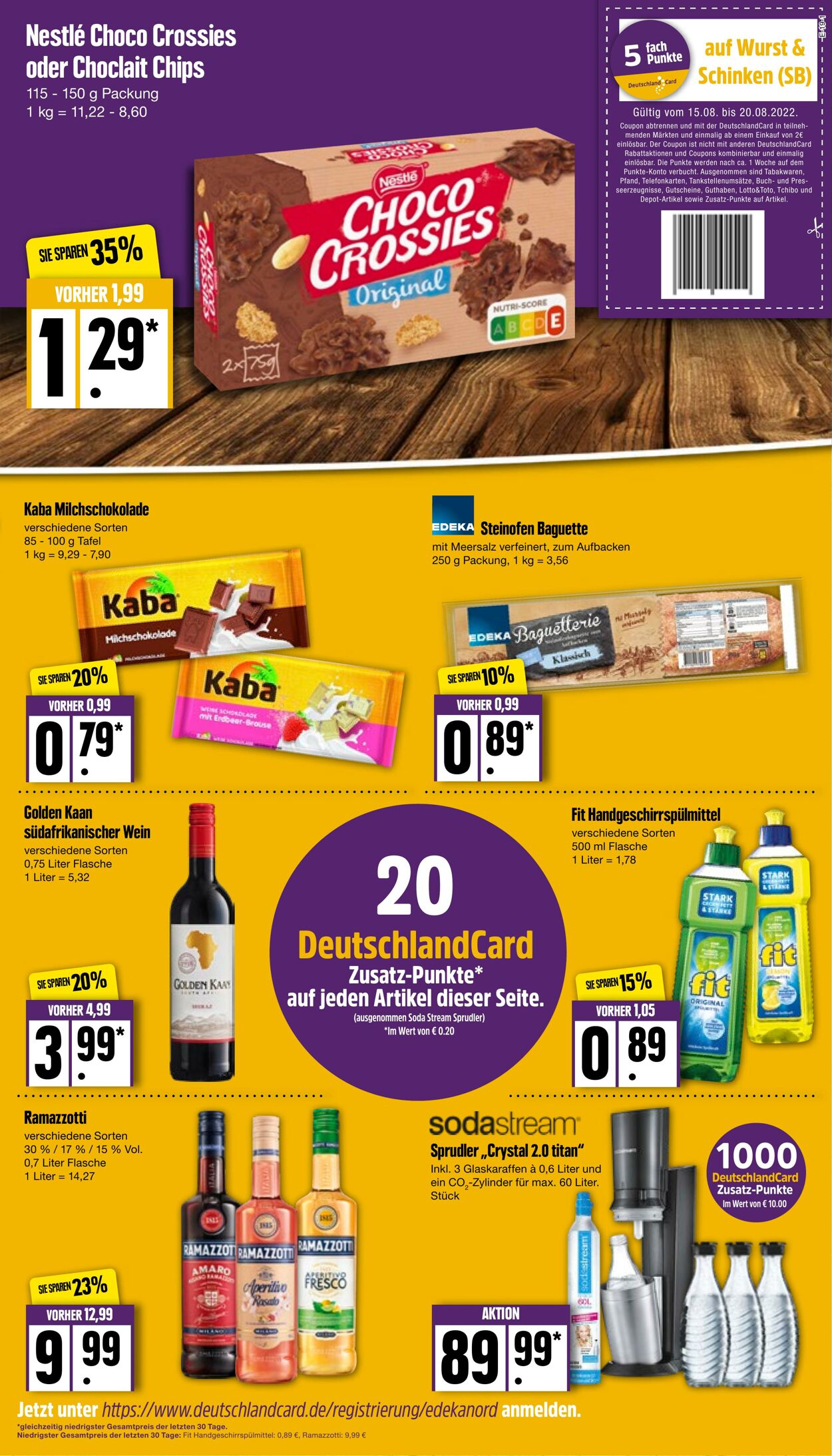 Prospekt Edeka 15.08.2022 - 20.08.2022