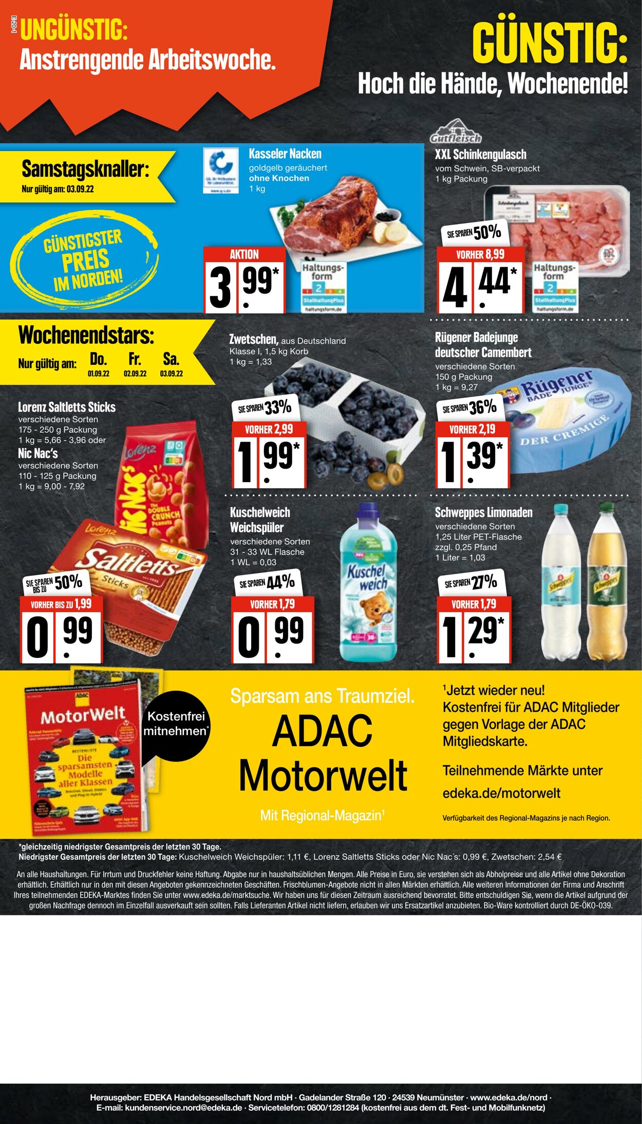 Prospekt Edeka 29.08.2022 - 03.09.2022