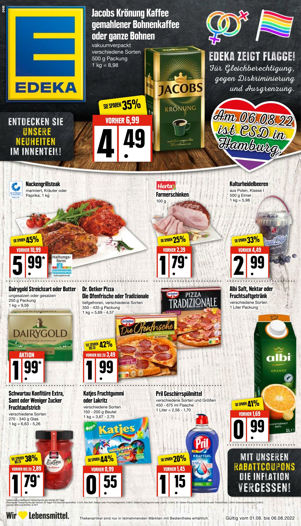 Prospekt Edeka 01.08.2022 - 06.08.2022