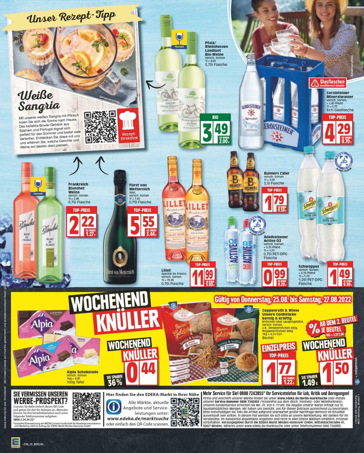 Prospekt Edeka 22.08.2022 - 27.08.2022