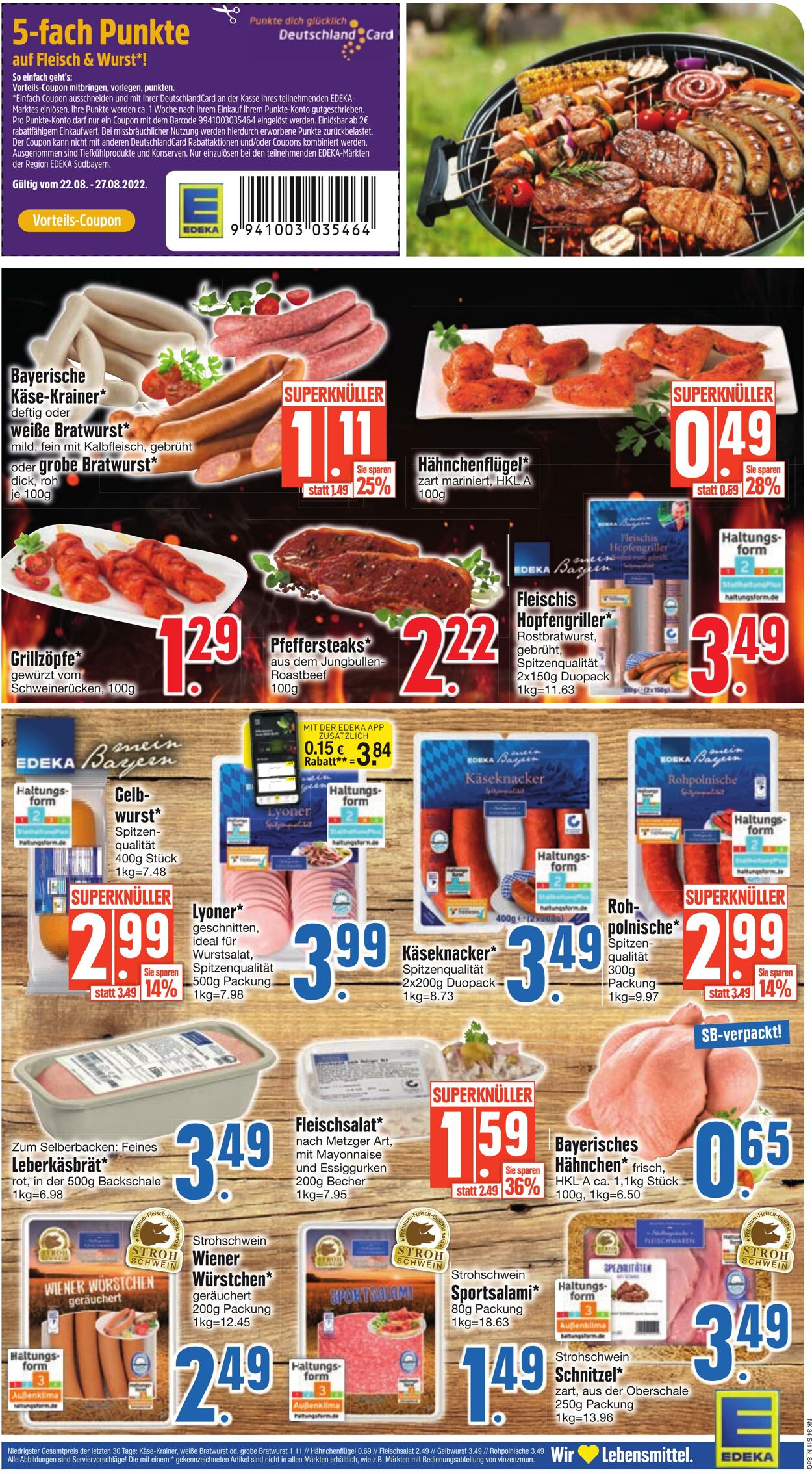 Prospekt Edeka 22.08.2022 - 27.08.2022