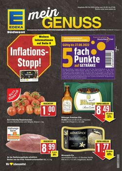 Prospekt Edeka 22.08.2022 - 27.08.2022