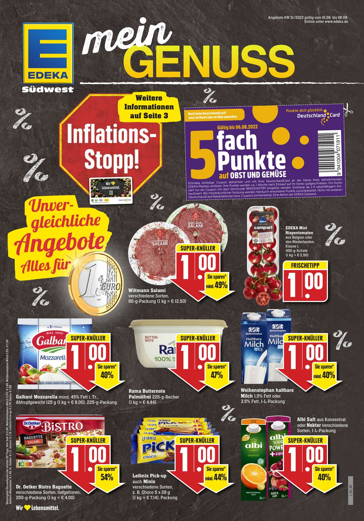 Prospekt Edeka 01.08.2022 - 06.08.2022