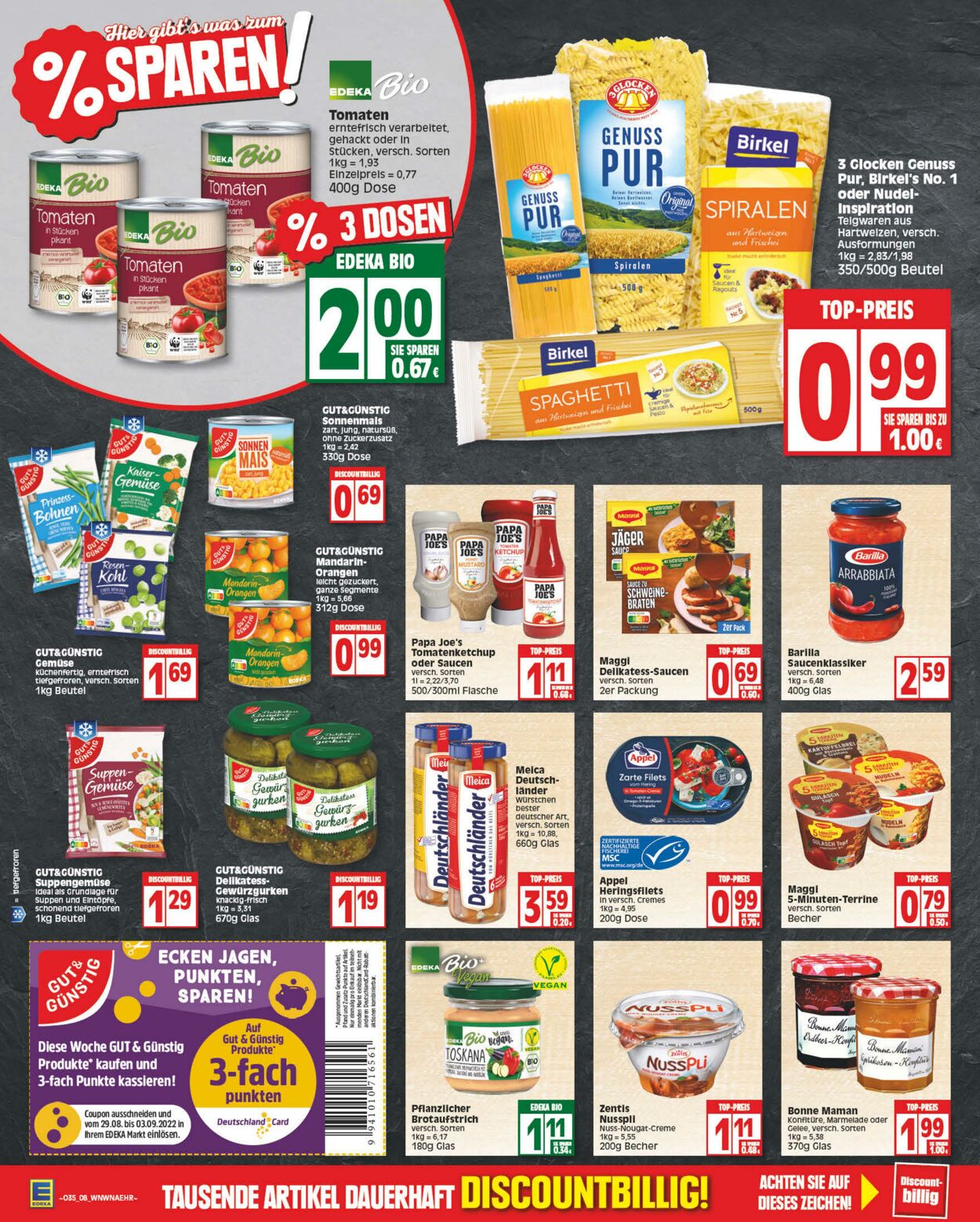 Prospekt Edeka 29.08.2022 - 03.09.2022