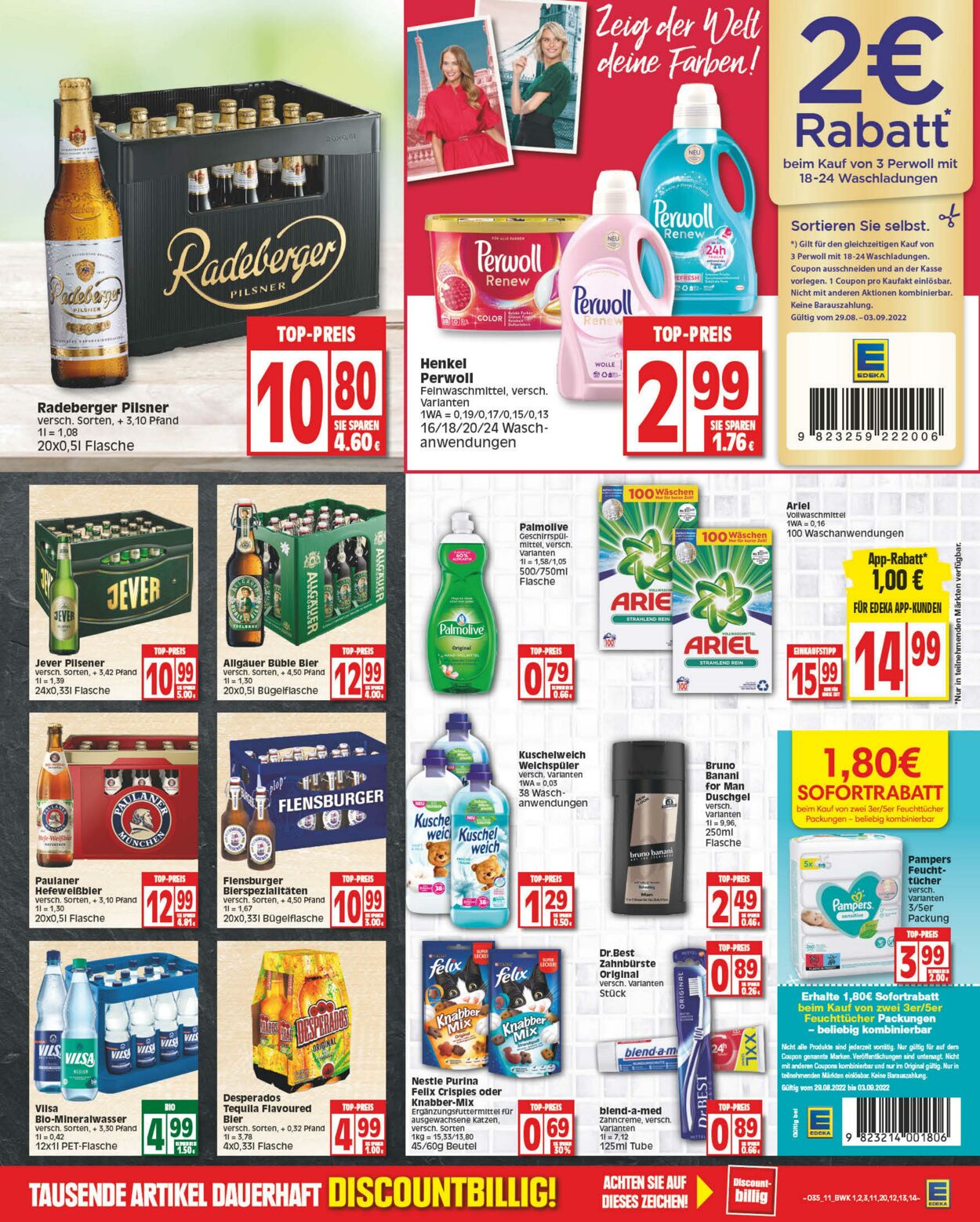 Prospekt Edeka 29.08.2022 - 03.09.2022